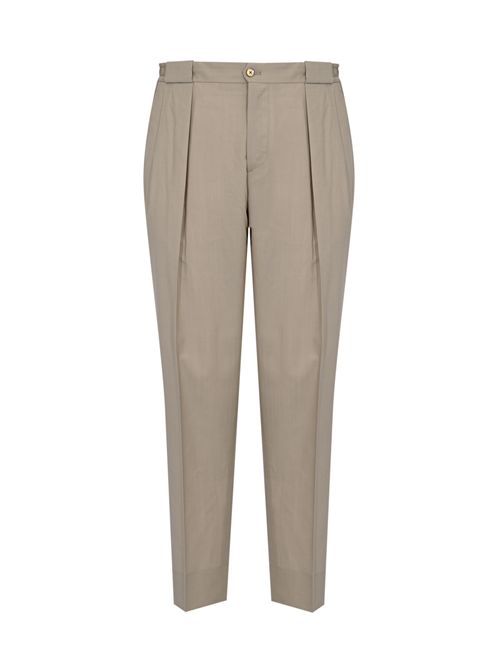 Pantaloni Portobellos in fresco lana Kaki BRIGLIA | PORTOBELLOS 30010800043